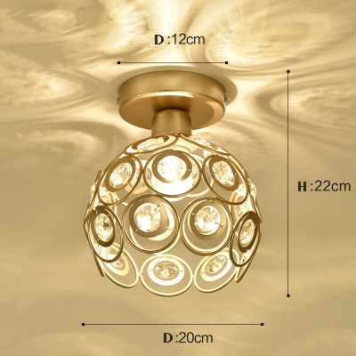 2018 crystal Light Suspension Luminaire Modern in Ceiling light Hall Entrance Door Hallway Bar Balcony Study Bedroom