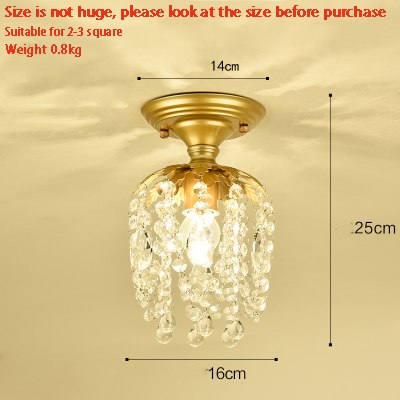 2018 crystal Light Suspension Luminaire Modern in Ceiling light Hall Entrance Door Hallway Bar Balcony Study Bedroom