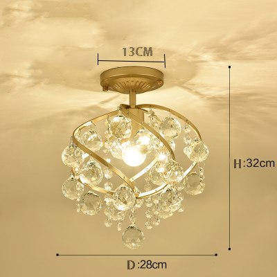 2018 crystal Light Suspension Luminaire Modern in Ceiling light Hall Entrance Door Hallway Bar Balcony Study Bedroom