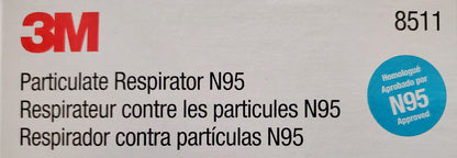 3M 8511 Dust Mask PM 2.5 Anti-fog Particulate Valved Respirator Anti influenza Breathing Valve Adult N95 Safety Dustproof Masks. CURBSIDE PICK UP AVAILABLE