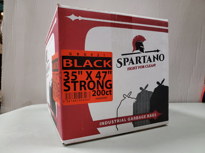 35 x 47 Black Strong Garbage Bags. CURBSIDE PICK UP AVAILABLE