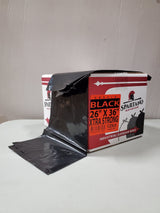 26 x 36 Black Extra-Strong Garbage Bags. CURBSIDE PICK UP AVAILABLE
