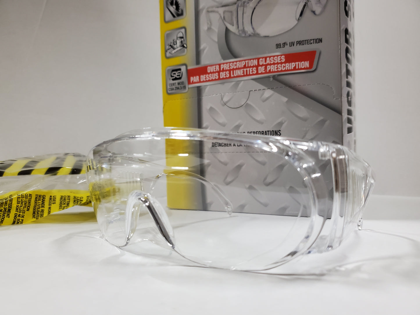 Visitor Specs Clear Over Prescription Glasses 99.9% UV Protection. (Sold Individually)