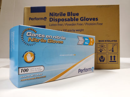 Nitrile Blue Medical Grade Disposable Glove Latex Free Powder Free Protein Free 100 Gloves/Box