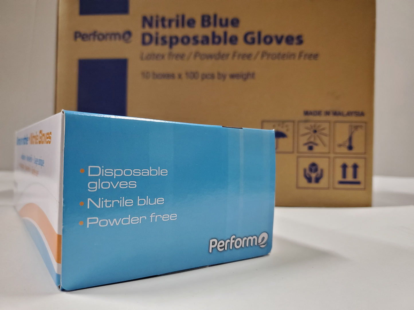 Nitrile Blue Medical Grade Disposable Glove Latex Free Powder Free Protein Free 100 Gloves/Box