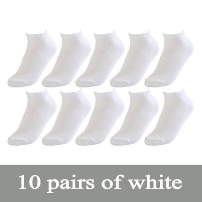 20Pcs=10Pair Solid Mesh Men's Socks Invisible Ankle Socks Men Summer Breathable Thin Boat Socks Size EUR 38-43 cheap price