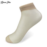 20Pieces 10 Pairs Summer bamboo female Short Socks Women's socks Thin Crystal Transparent Silk Socks  Girl Ankle Sox