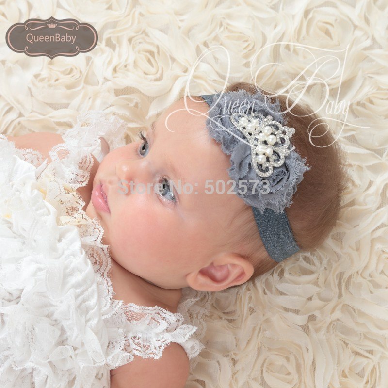 20pcs/lot Baby Crown  Headband   Shabby Flower Headband  Flowergirl Photo Prop