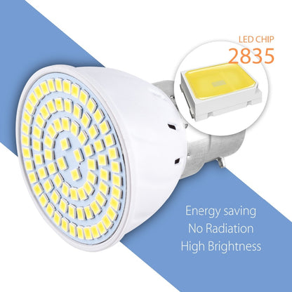 220V GU10 LED Spotlight MR16 Lamp GU5.3 Spot light Bulb E27 48 60 80leds lampara B22 bombillas led E14 gu 10 2835 Light 5W 7W 9W