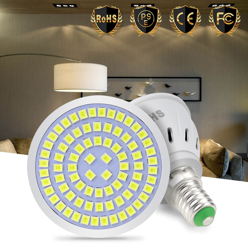 220V GU10 LED Spotlight MR16 Lamp GU5.3 Spot light Bulb E27 48 60 80leds lampara B22 bombillas led E14 gu 10 2835 Light 5W 7W 9W