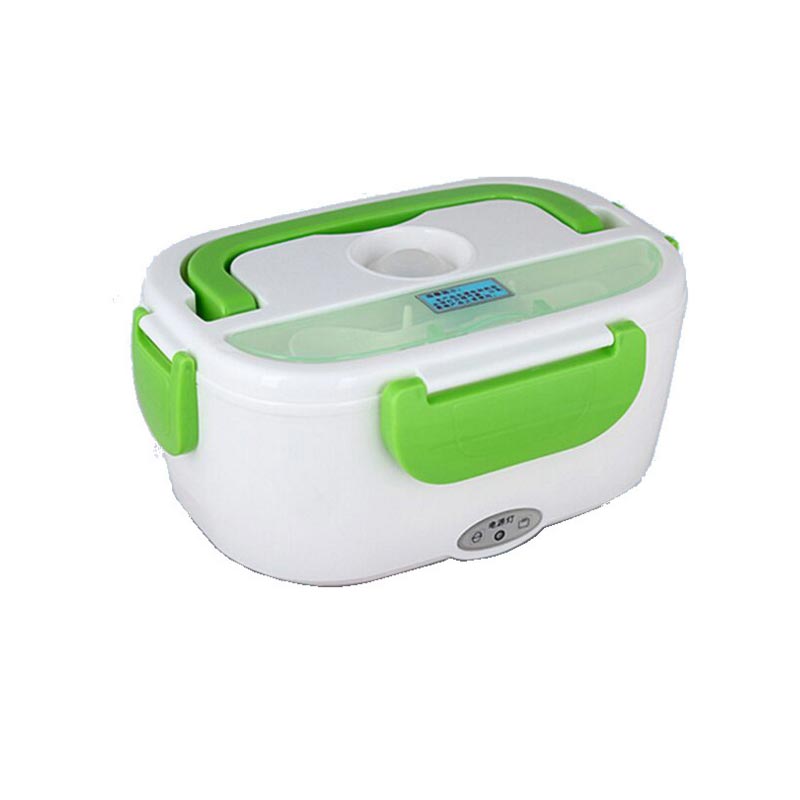 220V mini electric car insulation lunch box hot rice cooker multi-function European standard plug plastic box sealed tableware