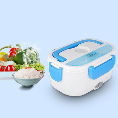 220V mini electric car insulation lunch box hot rice cooker multi-function European standard plug plastic box sealed tableware