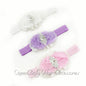 240pcs/lot   Shabby Flower Headbands For Baby Girls Rhinestone Hair Band  Flowergirl  Hair  Acessory