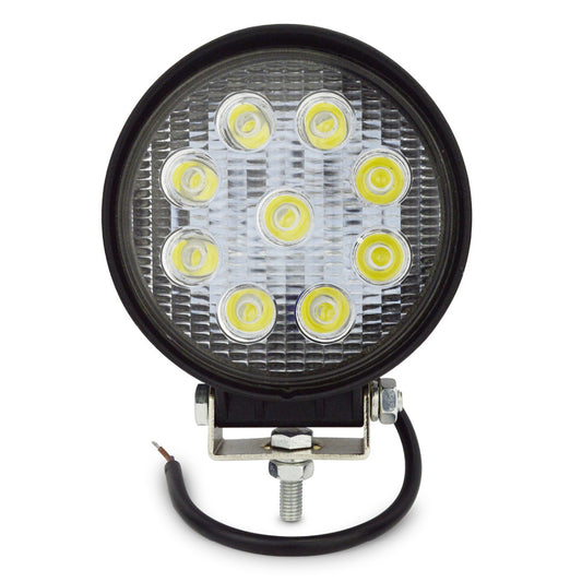 27W LED Work Light 12V IP67 Spot/Flood Fog Light Off Road ATV Tractor Train Bus Boat Floodlight ATV UTV Work Light