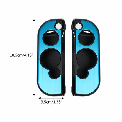 2Pcs Aluminum Hard Shell Protective Case Joypad Cover Anti-slip Skin For Nintendo Switch NS Console Joy-con