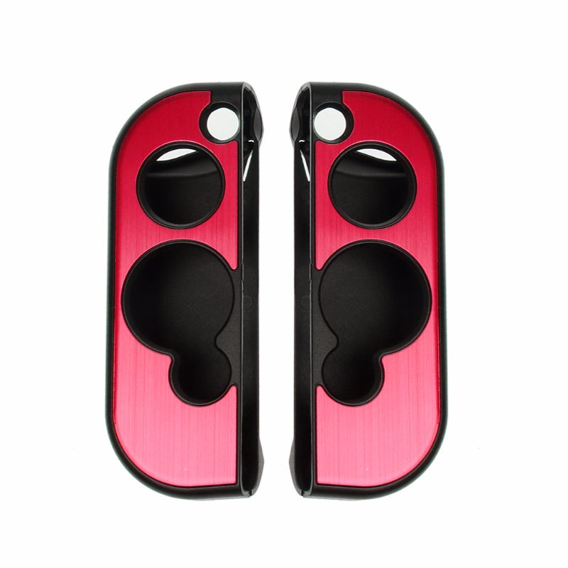 2Pcs Aluminum Hard Shell Protective Case Joypad Cover Anti-slip Skin For Nintendo Switch NS Console Joy-con