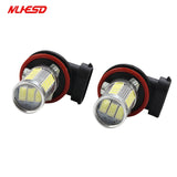 2Pcs LED Car Headlamp Fog Lamp H8 H11 5630 33SMD Automobile Daytime Running Light Auto Light-emitting Diode DRL Bulb Accessories