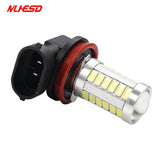 2Pcs LED Car Headlamp Fog Lamp H8 H11 5630 33SMD Automobile Daytime Running Light Auto Light-emitting Diode DRL Bulb Accessories