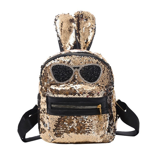 2pcs/1pc New Sequins Backpack New Teenage Girls Fashion Bling Rucksack Students School Bag with Pencil Case Clutch Mochilas