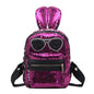 2pcs/1pc New Sequins Backpack New Teenage Girls Fashion Bling Rucksack Students School Bag with Pencil Case Clutch Mochilas