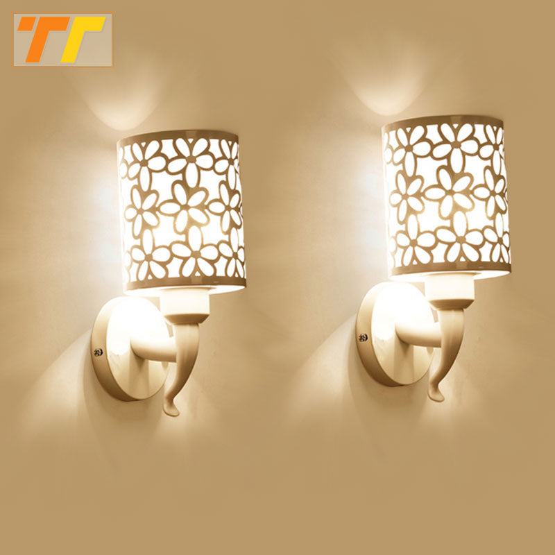 2pcs Wall Lamps Indoor Bedroom Simple Style Wall Sconces Wall Light Lamp Bedding Lamp Luminaria Creative Staircase Living Room