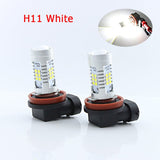 2x H8 H9 H11 H16(JP) LED Fog Light DRL Daytime Running Lamp + Canbus Decoders For Mercedes W211 W212 W164 W221 CLS W219 C219