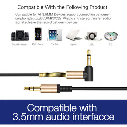 3.5mm Male to Male Audio Cable Jack 3 5 Aux Cable For Speaker Headphone iPhone Samsung Car MP3 / 4  Mobile Phone  Aux Cord Wire