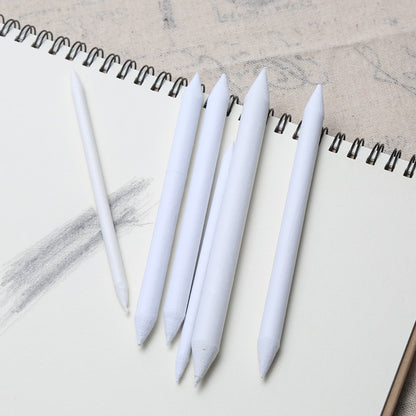 3/6Pcs Set Rubber Double Head Dedicated Sketch Paper Pen  Pastel Charcoal  Paper Sketch Drawing Art Painting Supplies White Pen