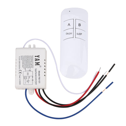 3 Port ON/OFF 220V Lamp Light Digital Wireless Wall Remote Control Switch Receiver Transmitter