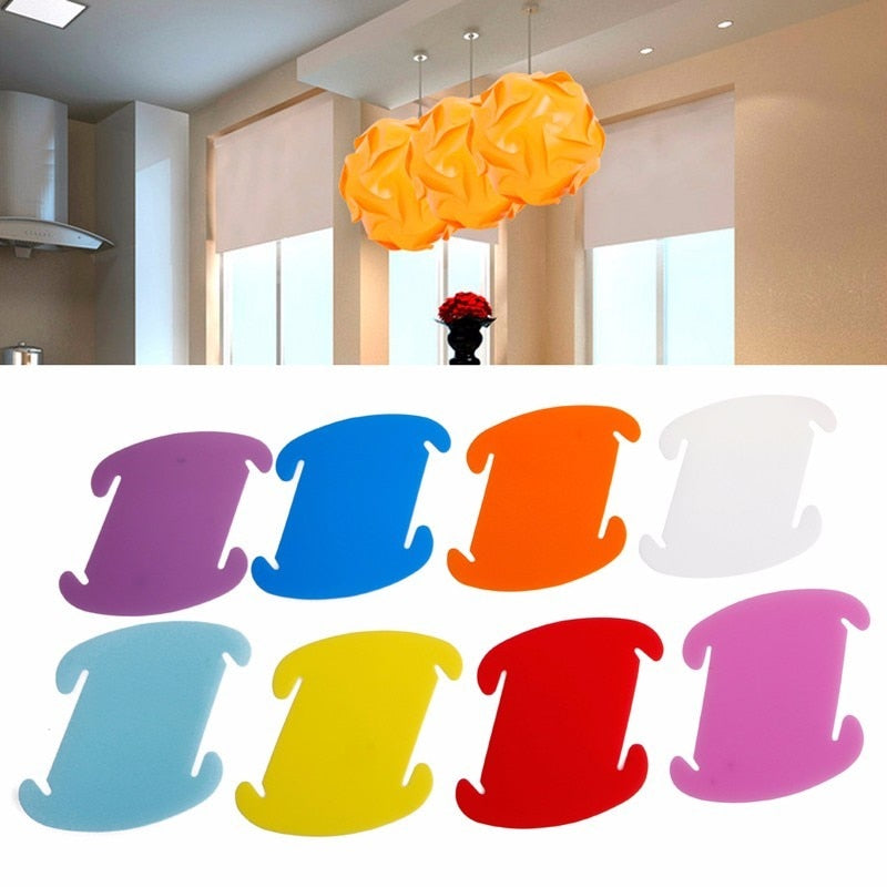 30 Pcs Elements Modern IQ Puzzle Jigsaw Light Lamp Shade Ceiling Lampshade Creative DIY