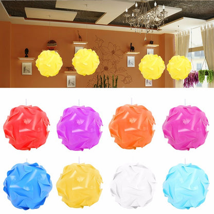 30 Pcs Elements Modern IQ Puzzle Jigsaw Light Lamp Shade Ceiling Lampshade Creative DIY