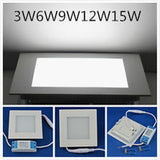 3w 4w 6w 9w 12w 15w 25w led panel lights downlight warm white round Square recessed smd led ceiling spot panels lighting bulb