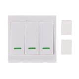 433MHz RF Wireless Remote Control Switch 86 Wall Panel Transmitter With 1 2 3 Button For Home Room Hall Ceiling Wall Light