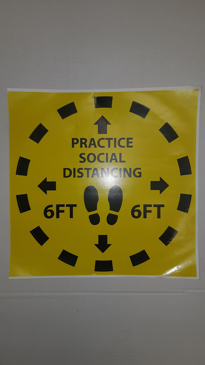 Social Distancing Signs  Laminated Each