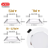 4PCS Dimmable Waterproof LED Down lights 5W 7W 9W LED Downlight Warm white/cold white Outdoor Led Ceiling Lamp For Bathroom Bulb