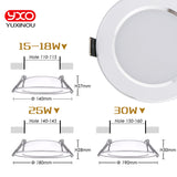 4PCS Dimmable Waterproof LED Down lights 5W 7W 9W LED Downlight Warm white/cold white Outdoor Led Ceiling Lamp For Bathroom Bulb