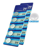 5 PCS New CR2025 3V Button Battery Cell coin batteries for watch, toy, calculator Free Shipping
