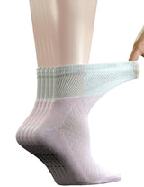 5 Pairs Women's Bamboo Quarter Breathable Diabetic Socks with Seamless Toe and Cushion Sole