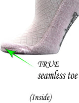 5 Pairs Women's Bamboo Quarter Breathable Diabetic Socks with Seamless Toe and Cushion Sole