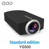 AAO YG500 Upgrade YG510 Mini Projector 1080P 1800Lumen Portable LCD LED Projector Home Cinema USB HDMI 3D Beamer Bass Speaker