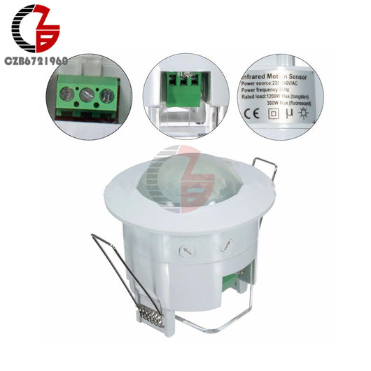 AC 220V Mini 360 Degree Ceiling PIR Motion Sensor Switch IR Infrared Induction Sensor Detector Controller Switch for LED Light