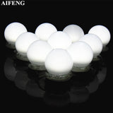 AIFENG Makeup Vanity Led Light Bulbs Kit Dimmable Mirror Wall Lamp 10W Touch Light DIY For Dressing Table Lamp Led Vanity Lights