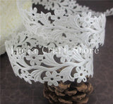 Approx 35mm Flower Ribbon Sewing Craft Lace Trim Embellishment DIY Garment &amp; Home Decoration 2 yards  040051045