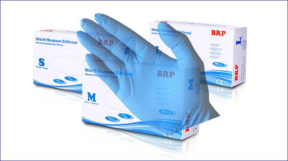 Dolphin Medical Grade Nitrile Disposable Gloves  Powder Free Blue 100/Box