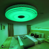 BULE TIME Music Lamp Modern LED Chandelier Lustres With Bluetooth Control Color Changing Ceiling Chandeliers Lighting Fixture