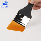 Bgln 1Piece Nylon Hair Oblique Scrubbing Brush Painting Brushes Oil Acrylic Painting Art Supplies Stationery 8044A