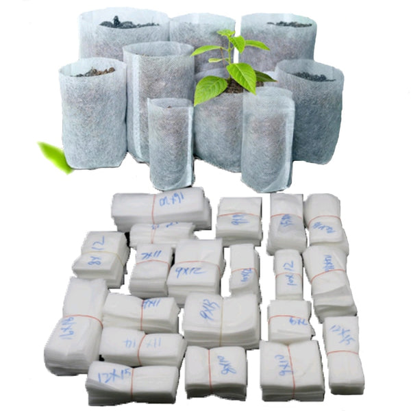 Biodegradable Non-woven Seedling Plants Nursery Bags Raising Bag  Garden Supply Flower Pots Vegetable Transplant Breeding Bag
