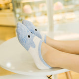 CAT Warm comfortable cotton bamboo fiber girl women's socks ankle low female invisible color girl boy hosier 1pair=2pcs