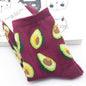 [COSPLACOOL]Korean Fresh Fruits Socks Lemon Avocado Pineapple Cherry Blueberry Orange Gardenias Banana Flamingos Plumerias