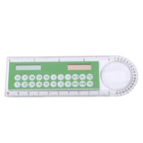 Colorful Student Ruler Mini Portable Solar Energy Calculator Office Stationery